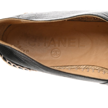 Chanel Lambskin CC Espadrilles 39 Black 8 of 8