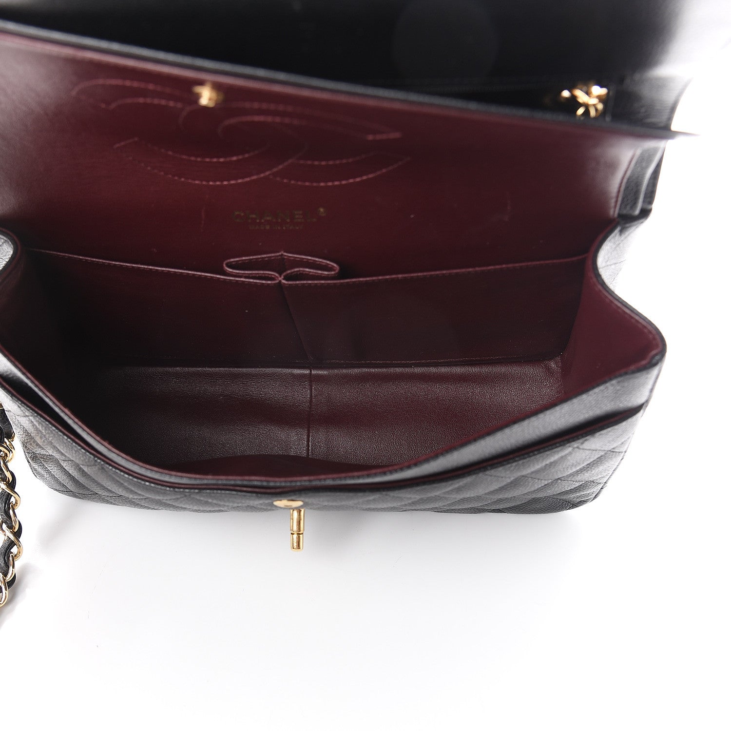 Chanel Caviar Quilted Jumbo Double Flap Black 4 of 10