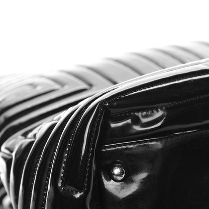 Chanel Vinyl Coco Ming Grand Shopping Tote Black 10 of 14