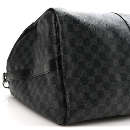 Louis Vuitton Damier Cobalt Keepall Bandouliere 55 8 of 9