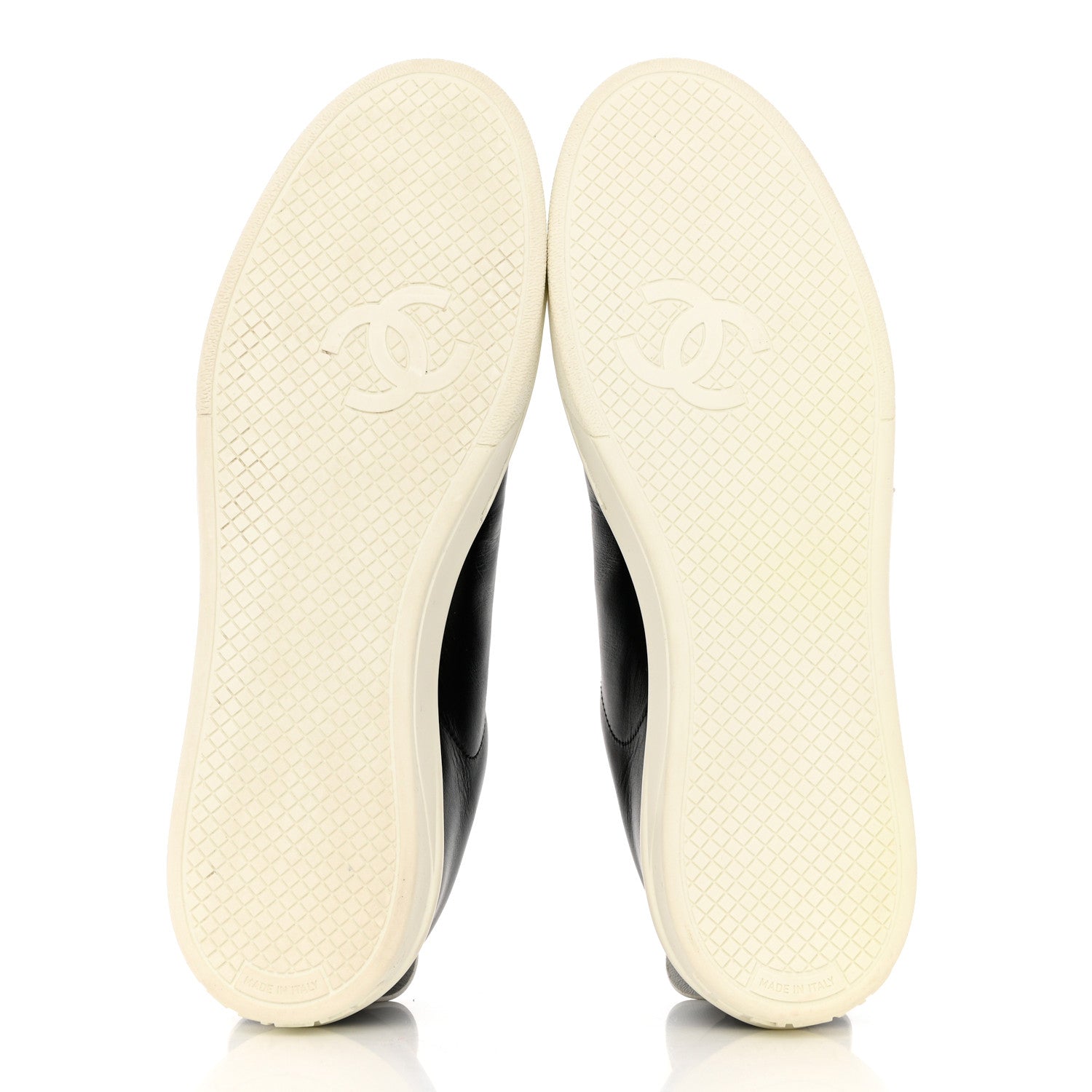 Chanel Calfskin CC Womens Sneakers 40.5 Black 5 of 12