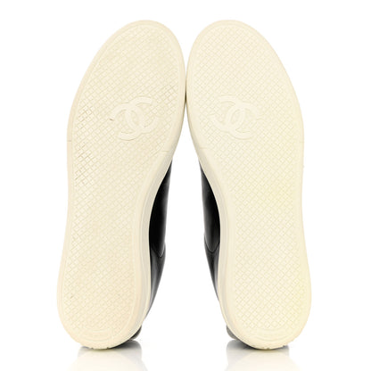 Chanel Calfskin CC Womens Sneakers 40.5 Black 5 of 12