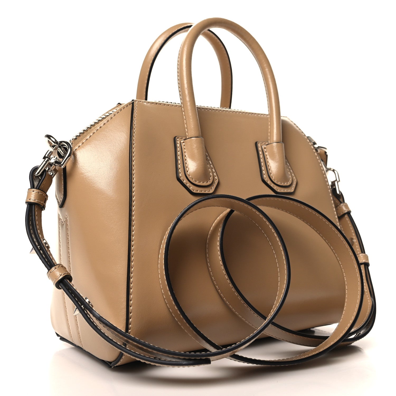 Givenchy Shiny Lord Calfskin Mini Antigona Nude 3 of 10
