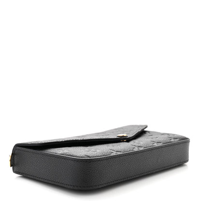 Louis Vuitton Empreinte Pochette Felicie Chain Wallet Black 5 of 12