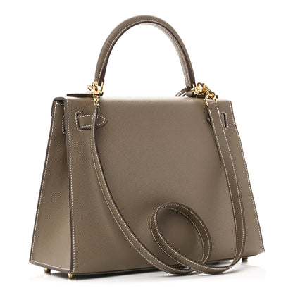 Hermes Epsom Kelly Sellier 28 Etoupe 3 of 9