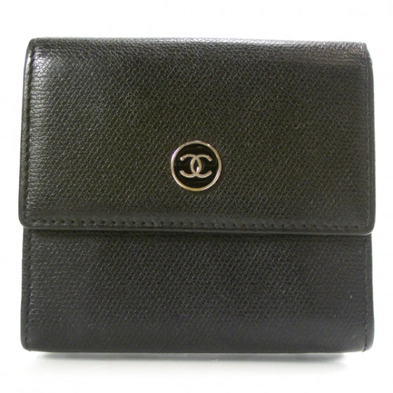 Chanel Caviar Tri-Fold Wallet Black 1 of 10