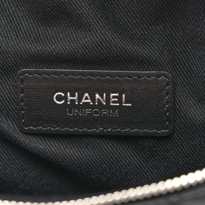 Chanel Calfskin Quilted Uniform Waist Belt Bag Black 6 of 10