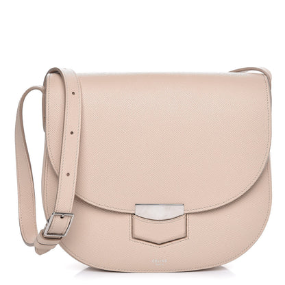 Celine Grained Calfskin Compact Trotteur Ballerina 1 of 8