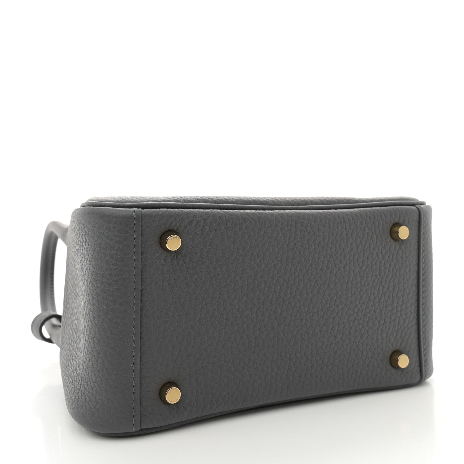 Hermes Taurillon Clemence Mini Lindy 20 Ardoise 4 of 11