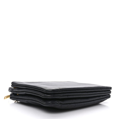 Celine Lambskin Small Trio Crossbody Bag Black 4 of 12