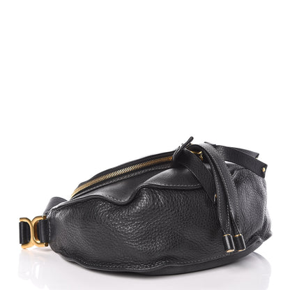 Chloe Calfskin Medium Marcie Round Zip Crossbody Bag Black 4 of 14