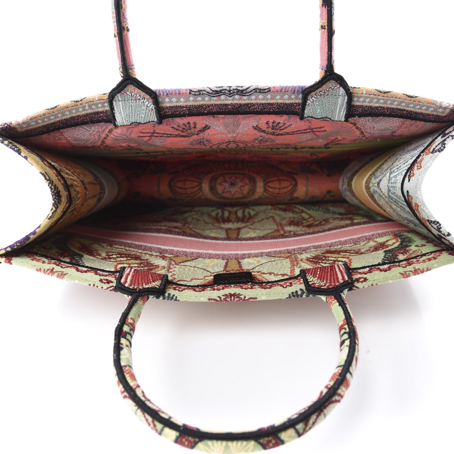 Canvas Embroidered Large In Lights Book Tote Multicolor