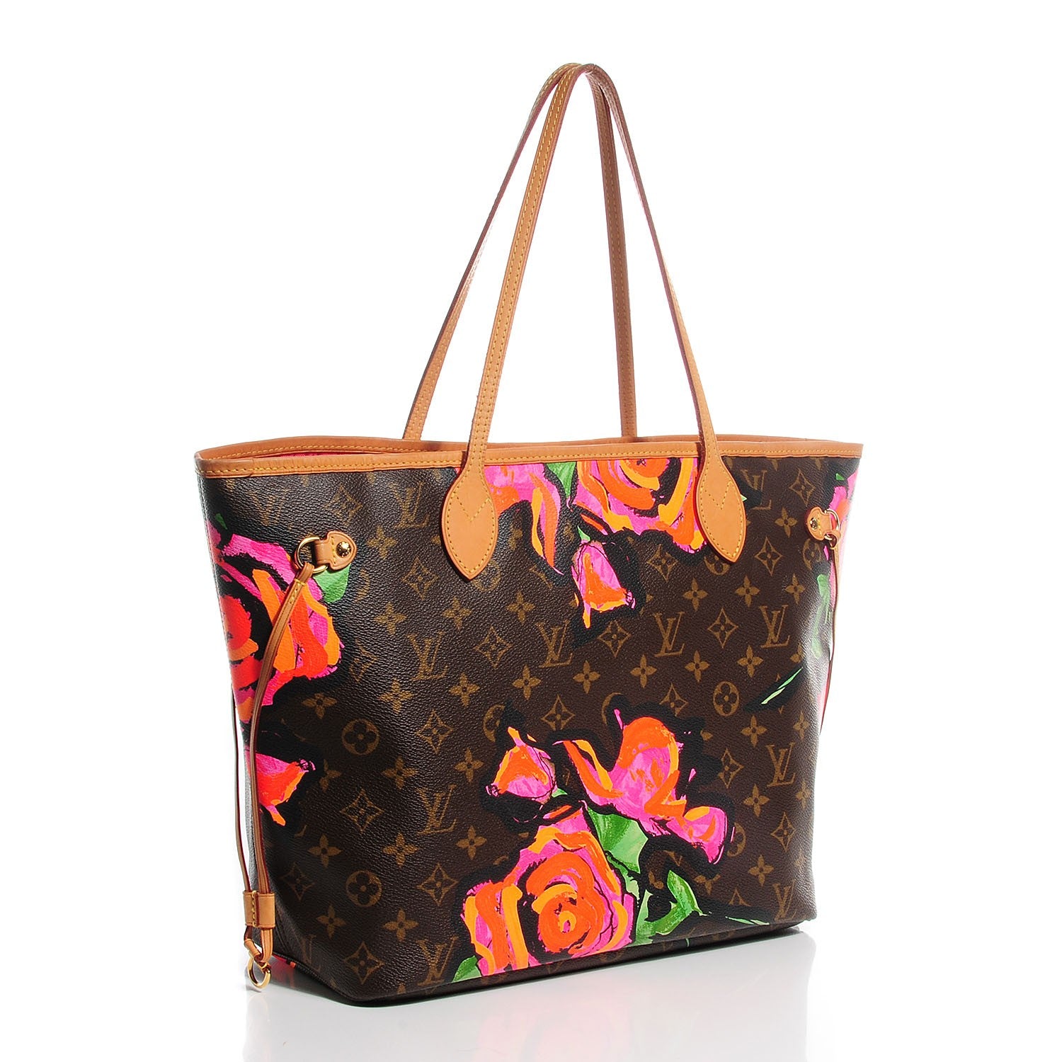 Louis Vuitton Monogram Roses Neverfull MM 3 of 7