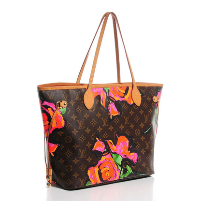 Louis Vuitton Monogram Roses Neverfull MM 3 of 7