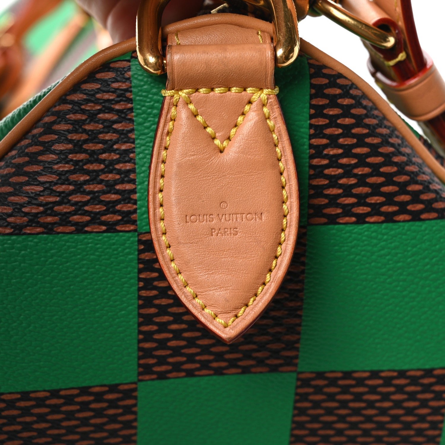 Louis Vuitton Damier Pop Speedy Bandouliere 40 Green 6 of 9