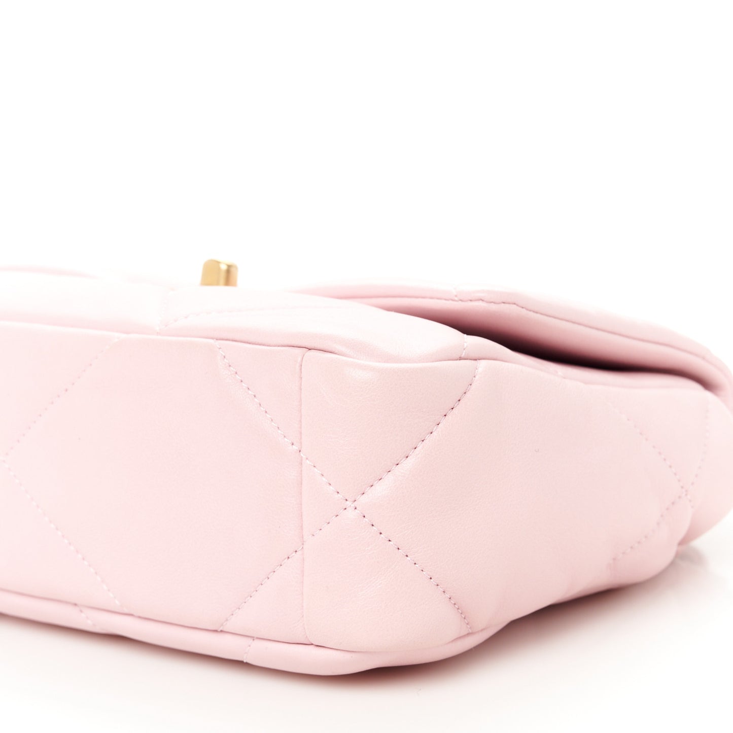 Goatskin Quilted Medium Chanel 19 Flap Light Pink