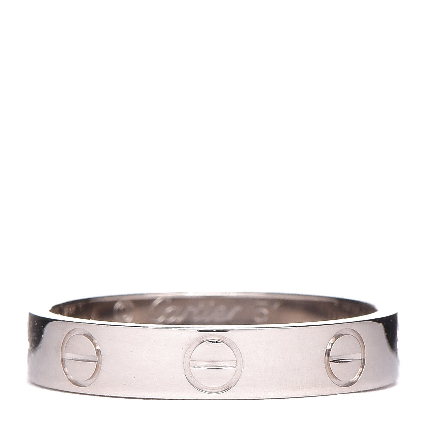 18K White Gold 3.5mm LOVE Wedding Band Ring 51 5.75