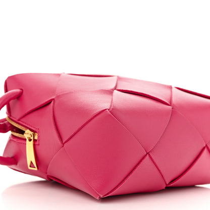 Bottega Veneta Lambskin Maxi Intrecciato Mini Cassette Camera Bag Cranberry 8 of 9
