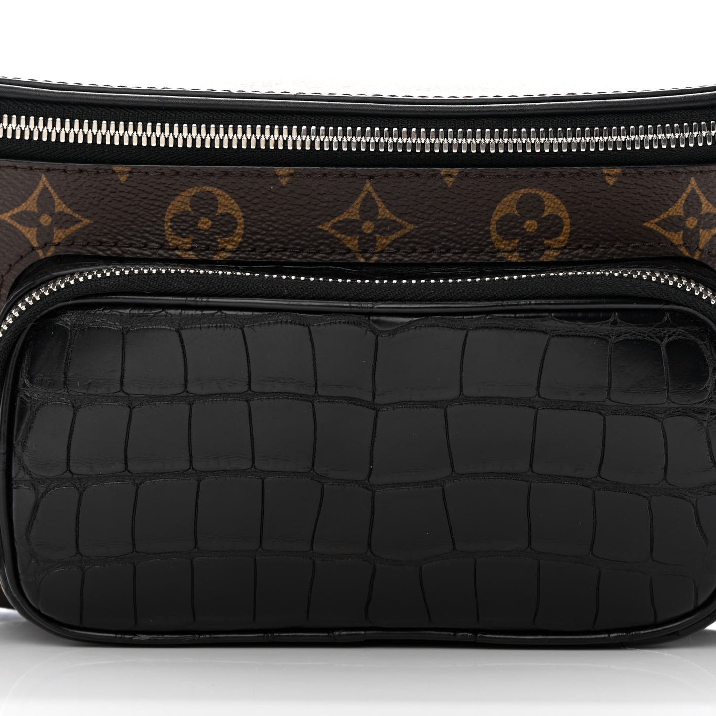 Monogram Crocodile Bumbag Black