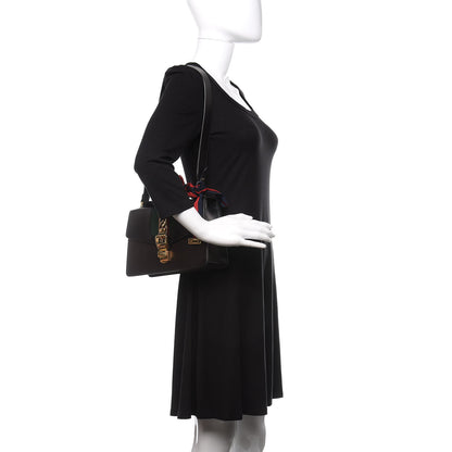 Gucci Calfskin Small Sylvie Shoulder Bag Black 2 of 16