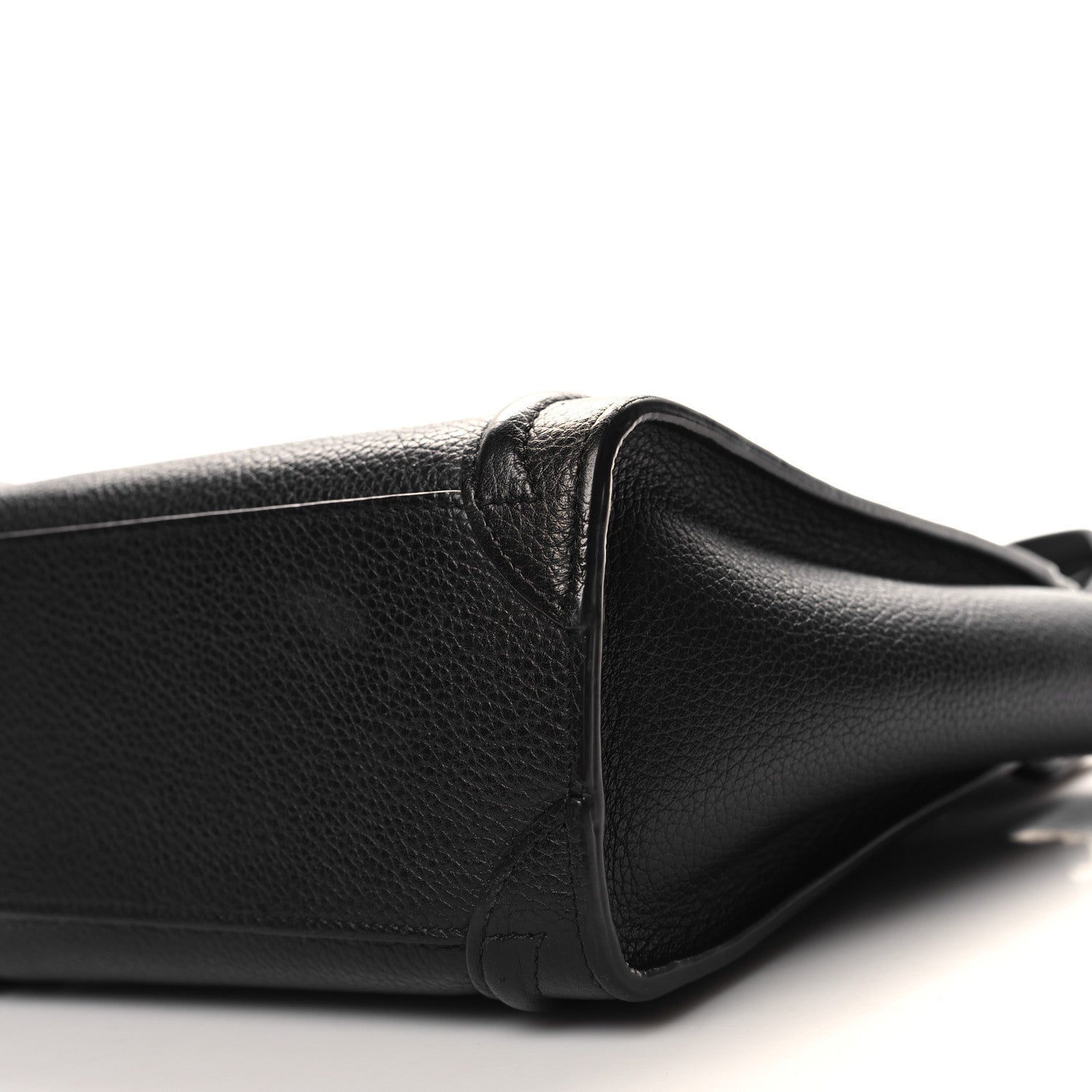 Celine Drummed Calfskin Nano Luggage Black 9 of 11