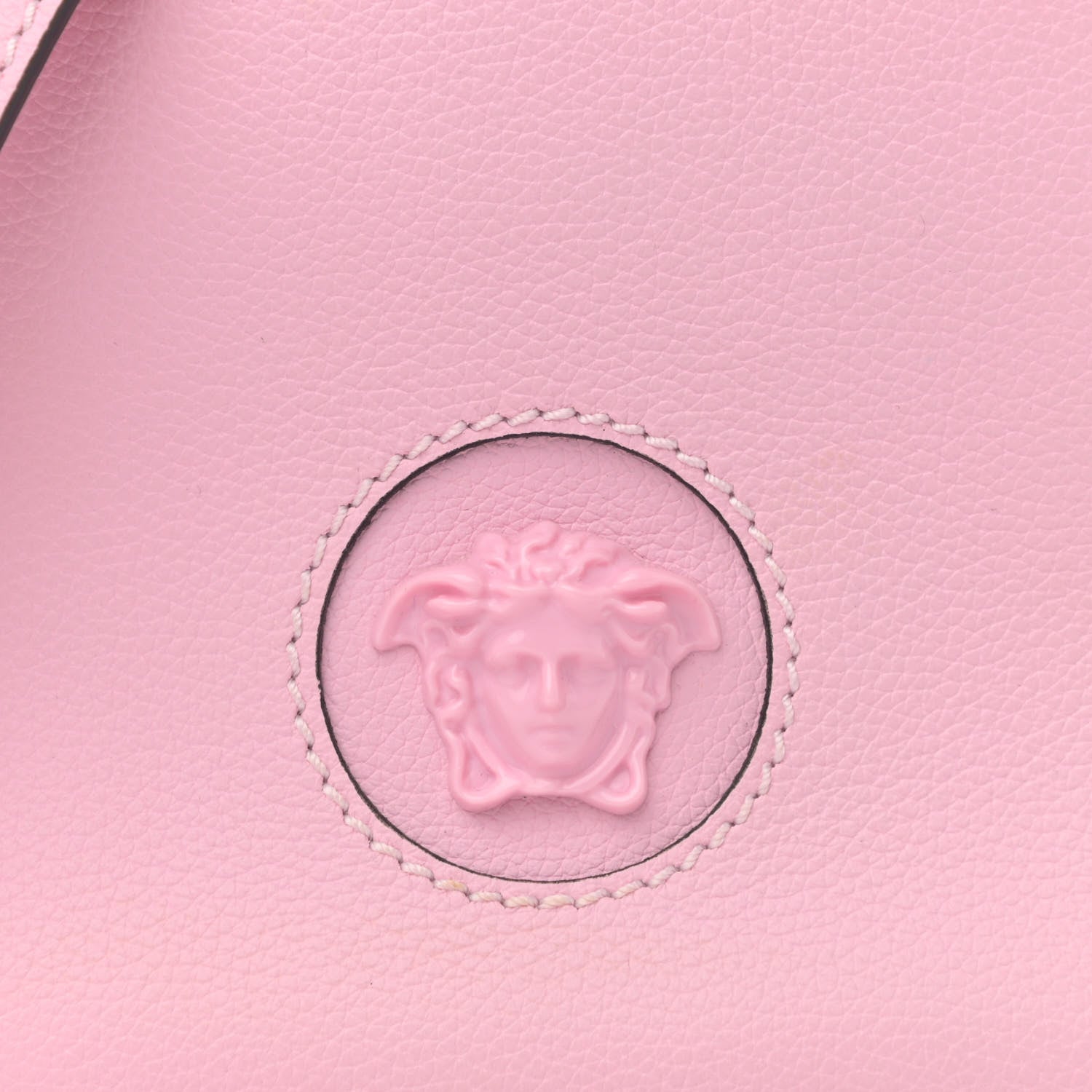 Versace Calfskin La Medusa Small Hobo Crossbody Pink 7 of 10