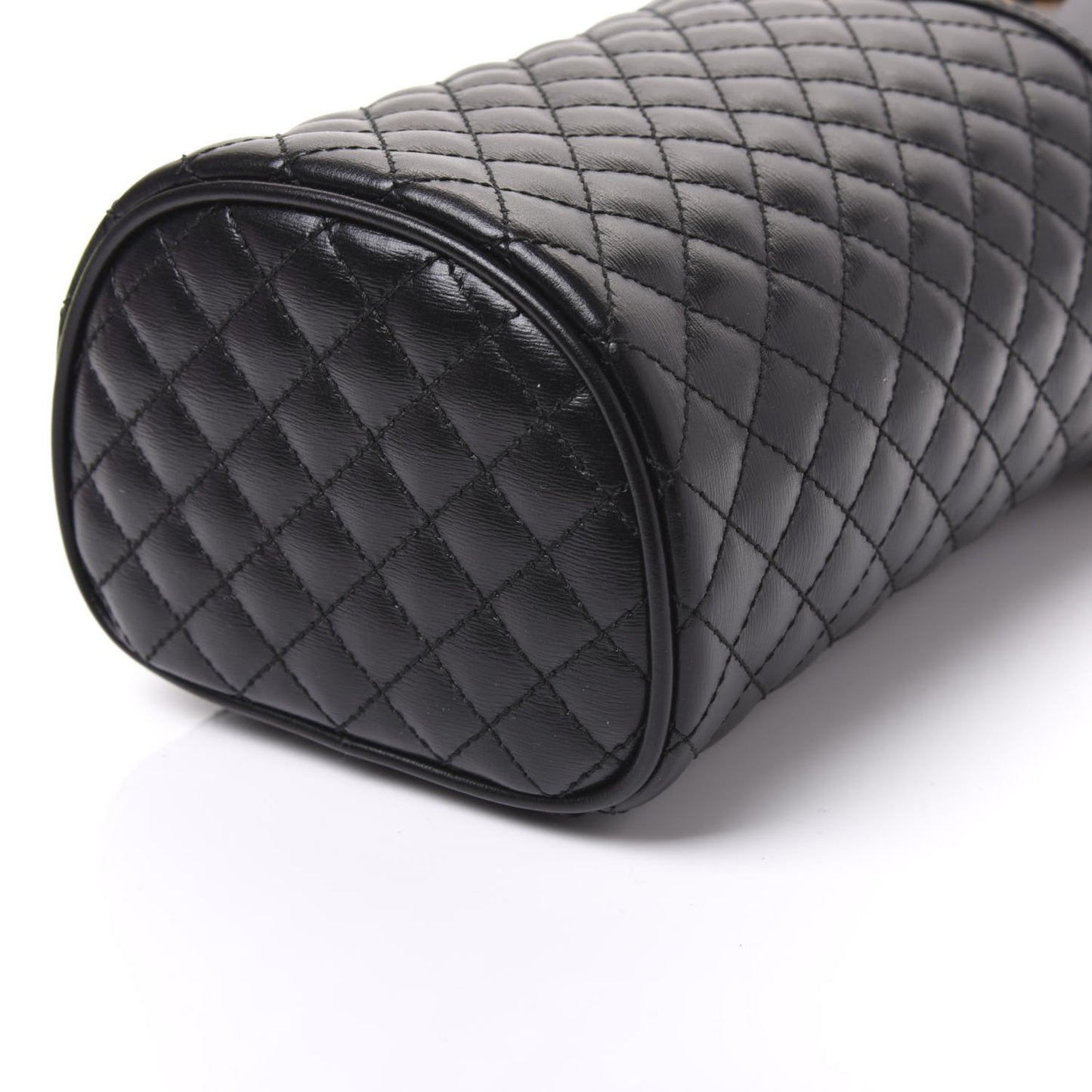 Calfskin Trapuntata Zumi Belt Bag Black