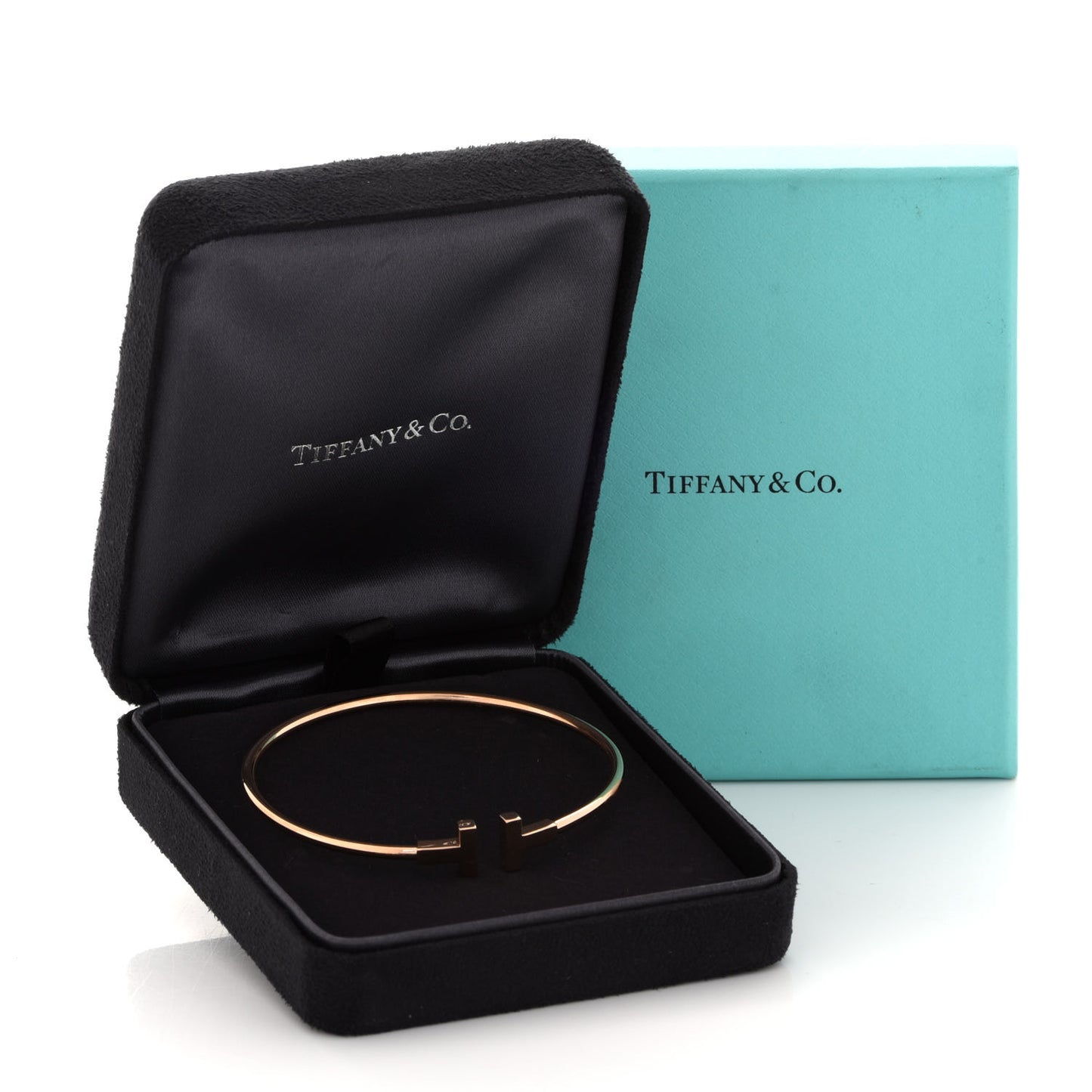 18K Rose Gold T Wire Bracelet