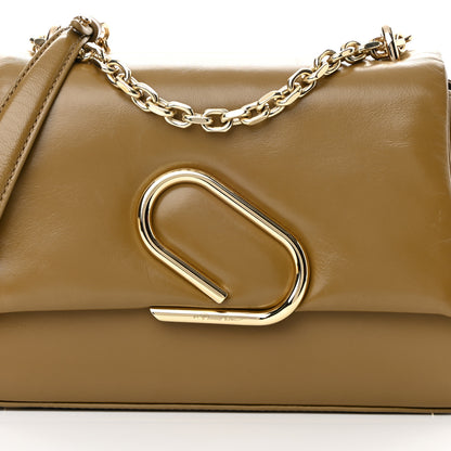 3.1 Phillip Lim Calfskin Alix Soft Flap Chain Shoulder Bag Toffee 8 of 13