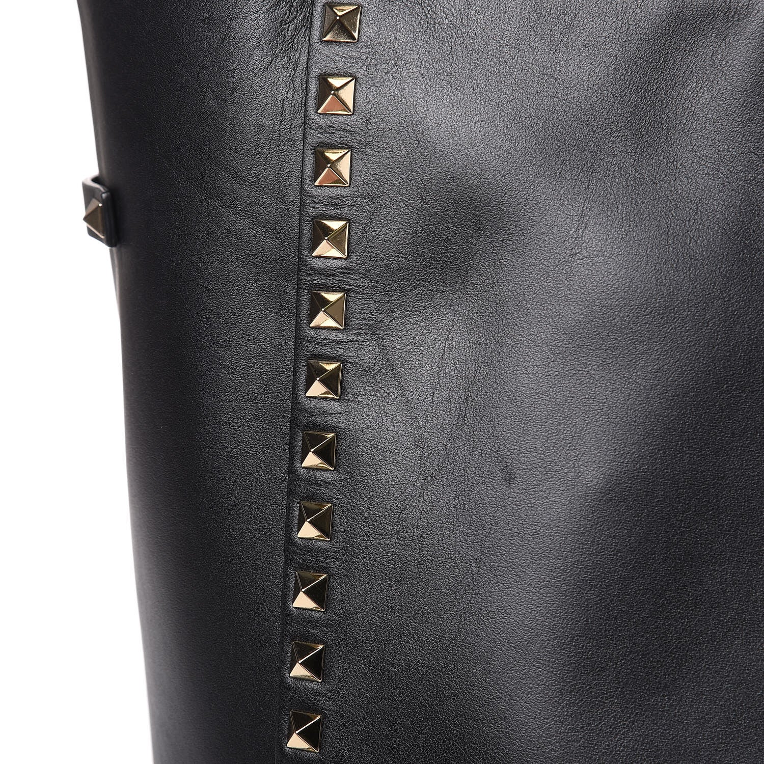 Valentino Garavani Vitello Large Rockstud Crossbody Tote Black 12 of 12