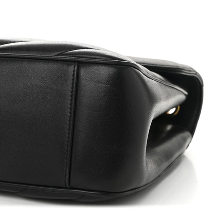 Saint Laurent Lambskin Chevron Quilted Large Loulou Black 11 of 11