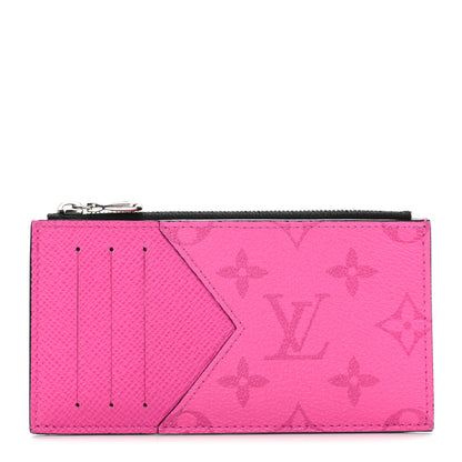 Louis Vuitton Taigarama Coin Card Holder Fuchsia 1 of 6