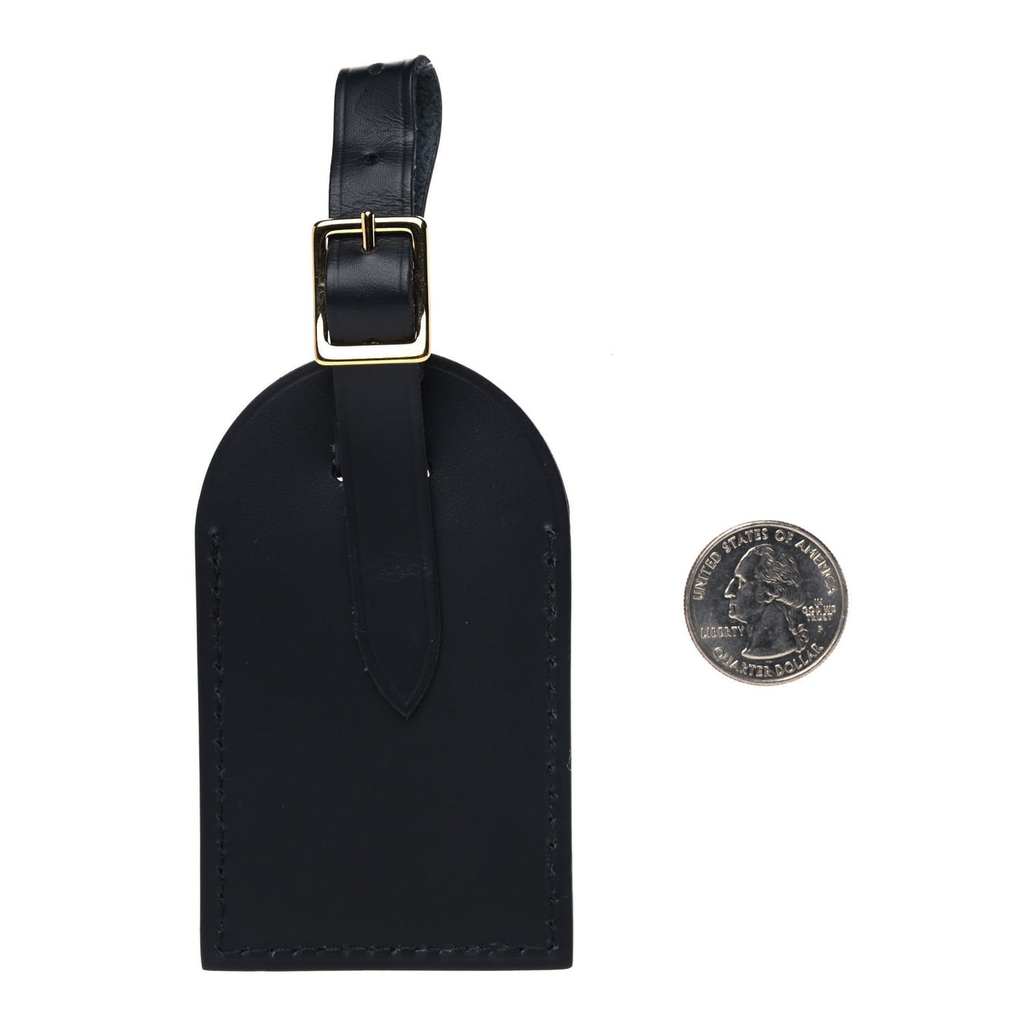 Calfskin Luggage Tag Ebene
