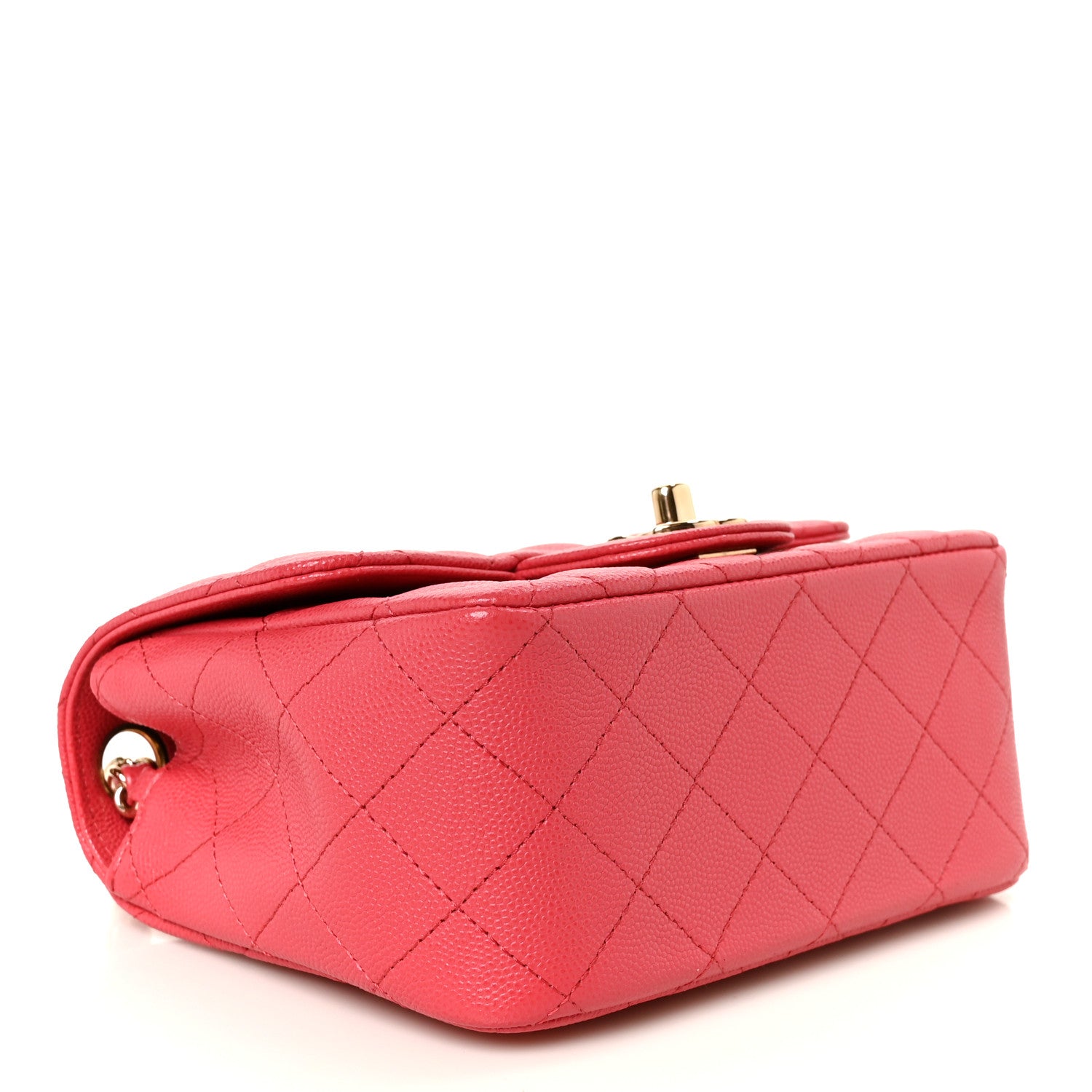 Chanel Caviar Quilted Mini Square Flap Pink 4 of 12