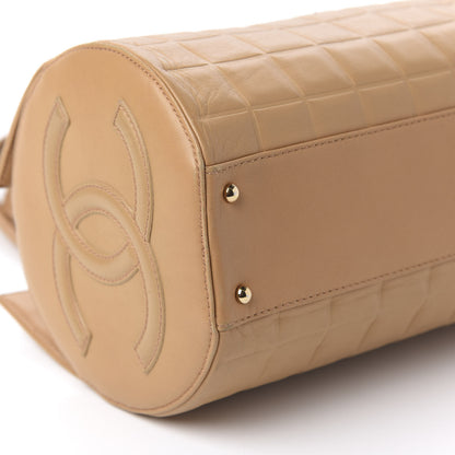 Chanel Lambskin Chocolate Bar Quilted Bag Beige 6 of 12