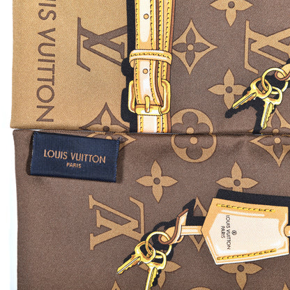 Louis Vuitton Silk Monogram Confidential Bandeau Brown 3 of 4