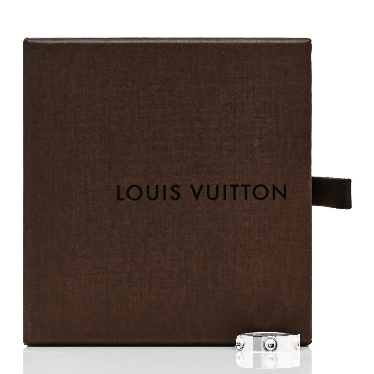 Louis Vuitton 18K White Gold Empreinte Ring 52 6 5 of 5