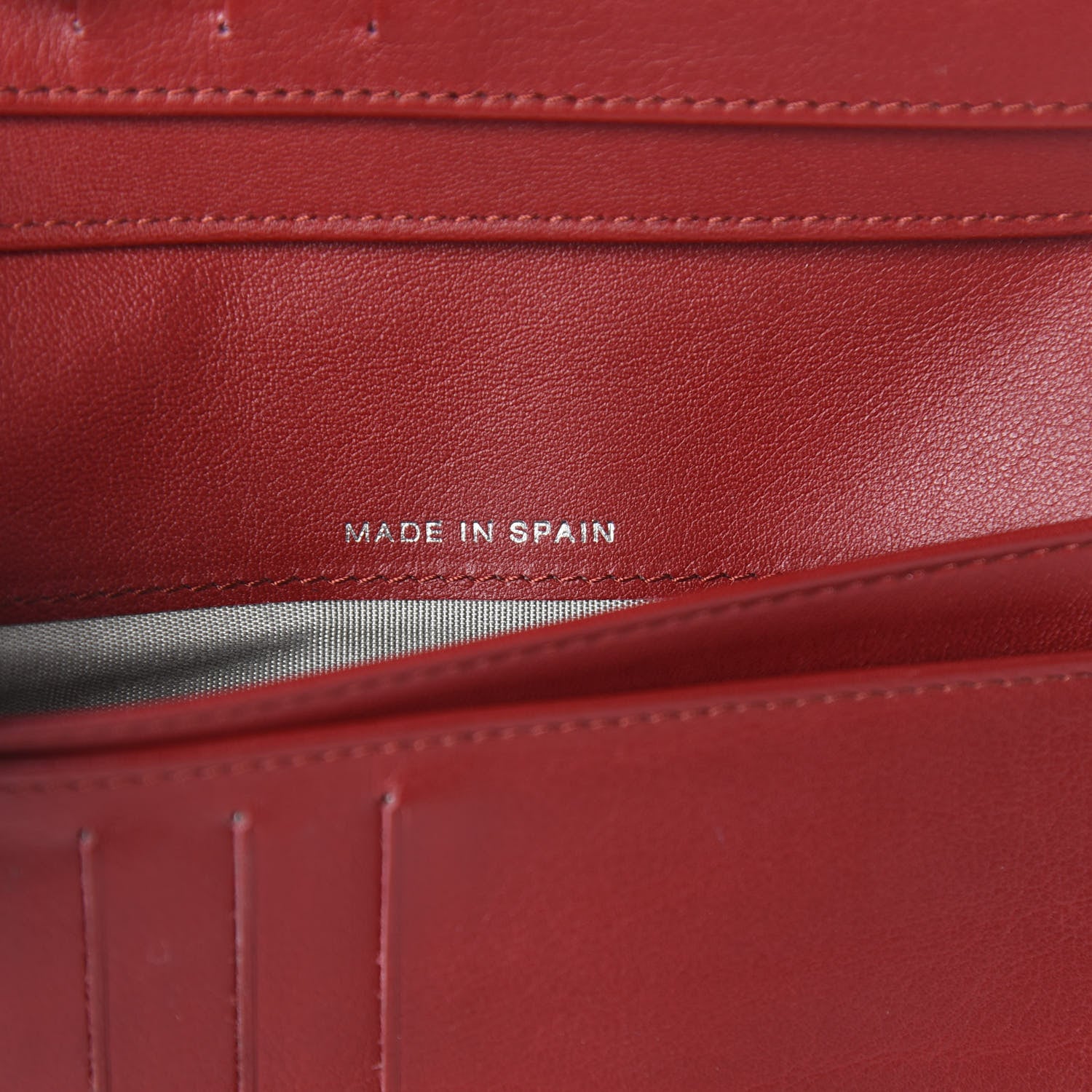 Chanel Patent Quilted Brilliant Zipped Pocket Wallet Dark Red 9 of 10