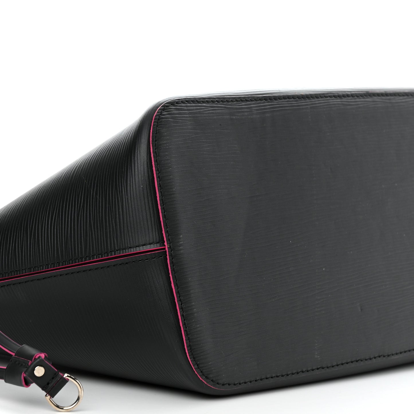 Epi Neverfull MM Black Hot Pink