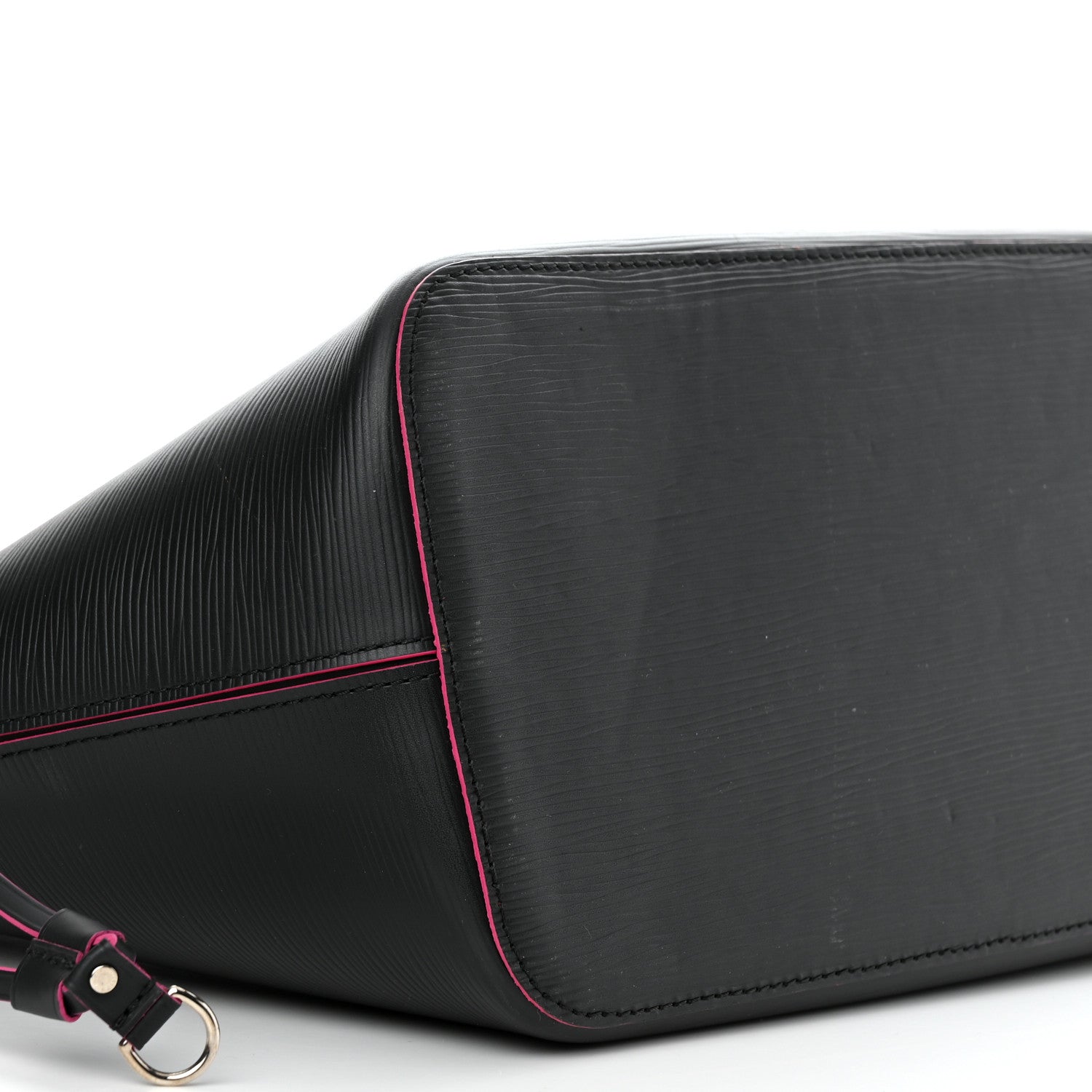 Louis Vuitton Epi Neverfull MM Black Hot Pink 8 of 10