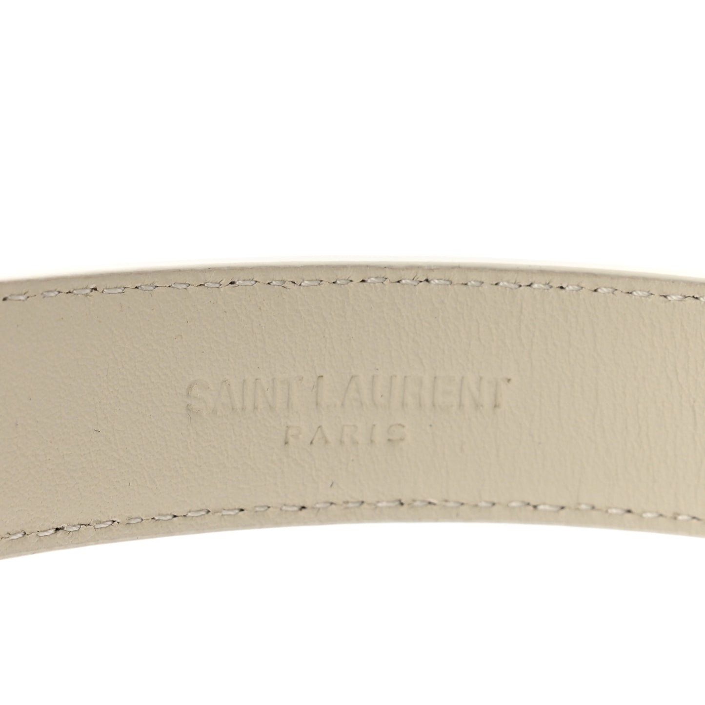 Smooth Calfskin Monogram Square Buckle Belt 70 28 White