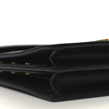 Saint Laurent Smooth Calfskin Monogram Cassandra Clasp Bag Black 11 of 13