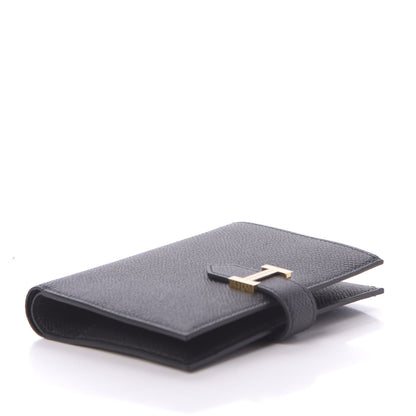 Hermes Epsom Bearn Compact Wallet Black 4 of 11