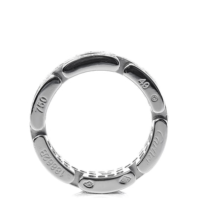 Cartier 18K White Gold Diamond Maillon Panthere 3 Rows Paved Ring 49 4.75 4 of 5