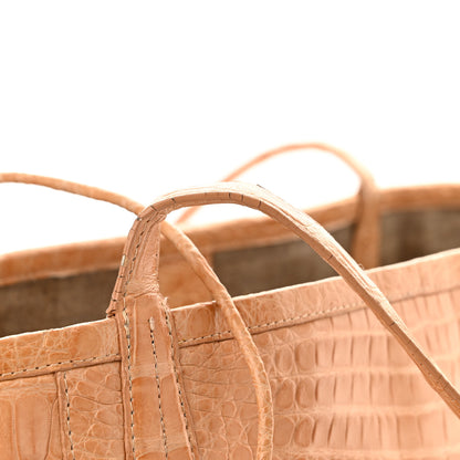 Nancy Gonzalez Crocodile Leaf Tote Beige 11 of 11