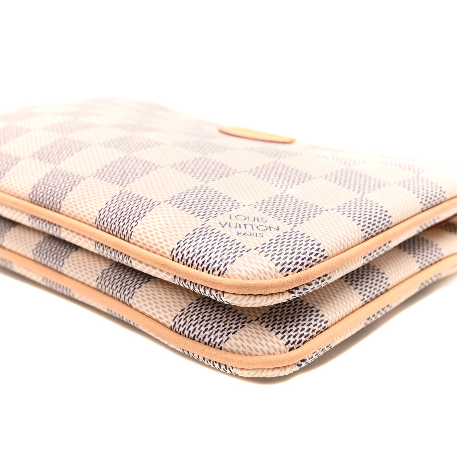 Louis Vuitton Damier Azur Double Zip Pochette 9 of 10
