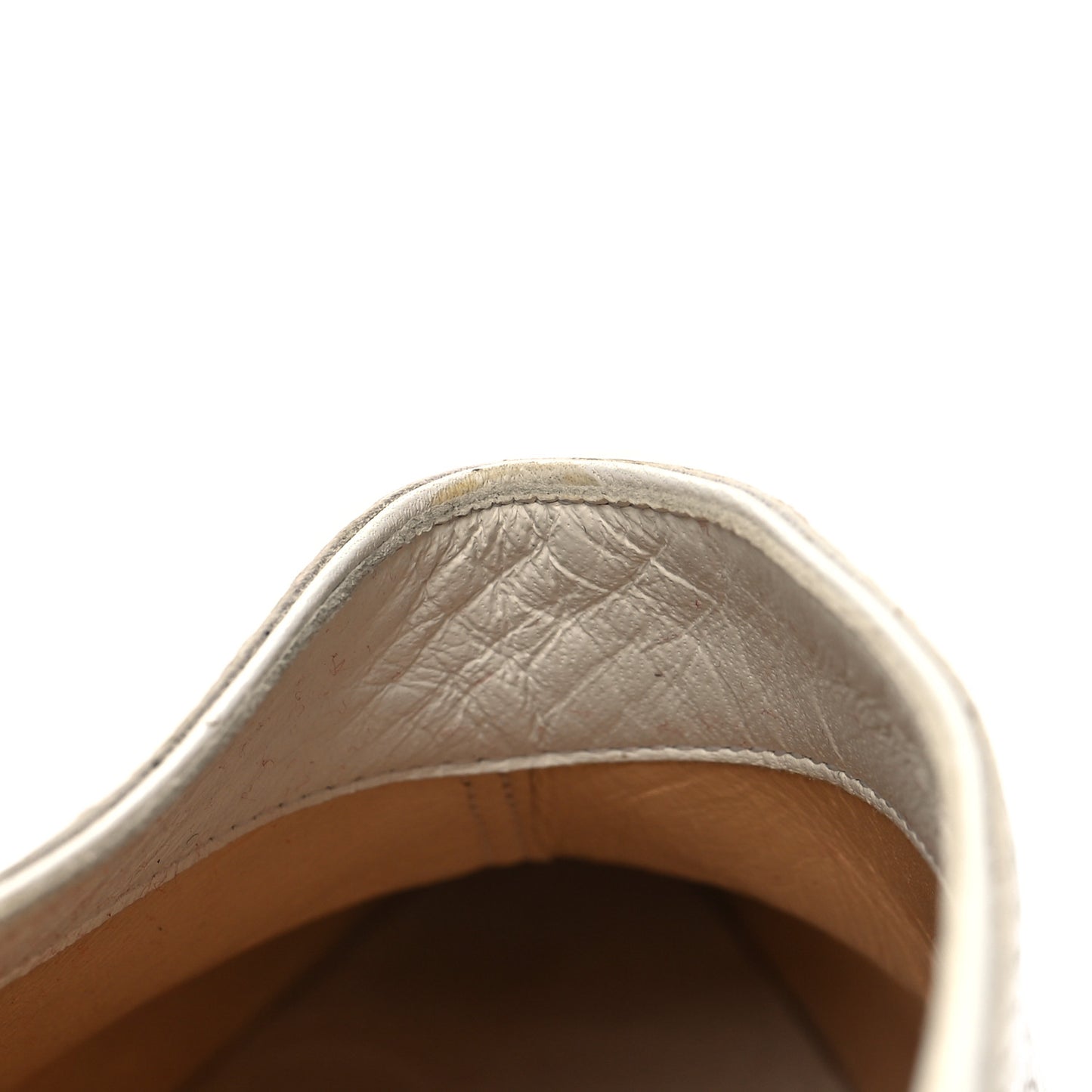 Calfskin Lizard Embossed Quart 80 Mules 37 White