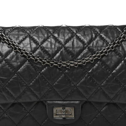 Chanel Aged Calfskin Quilted 2.55 Reissue 226 Flap So Black 8 of 10