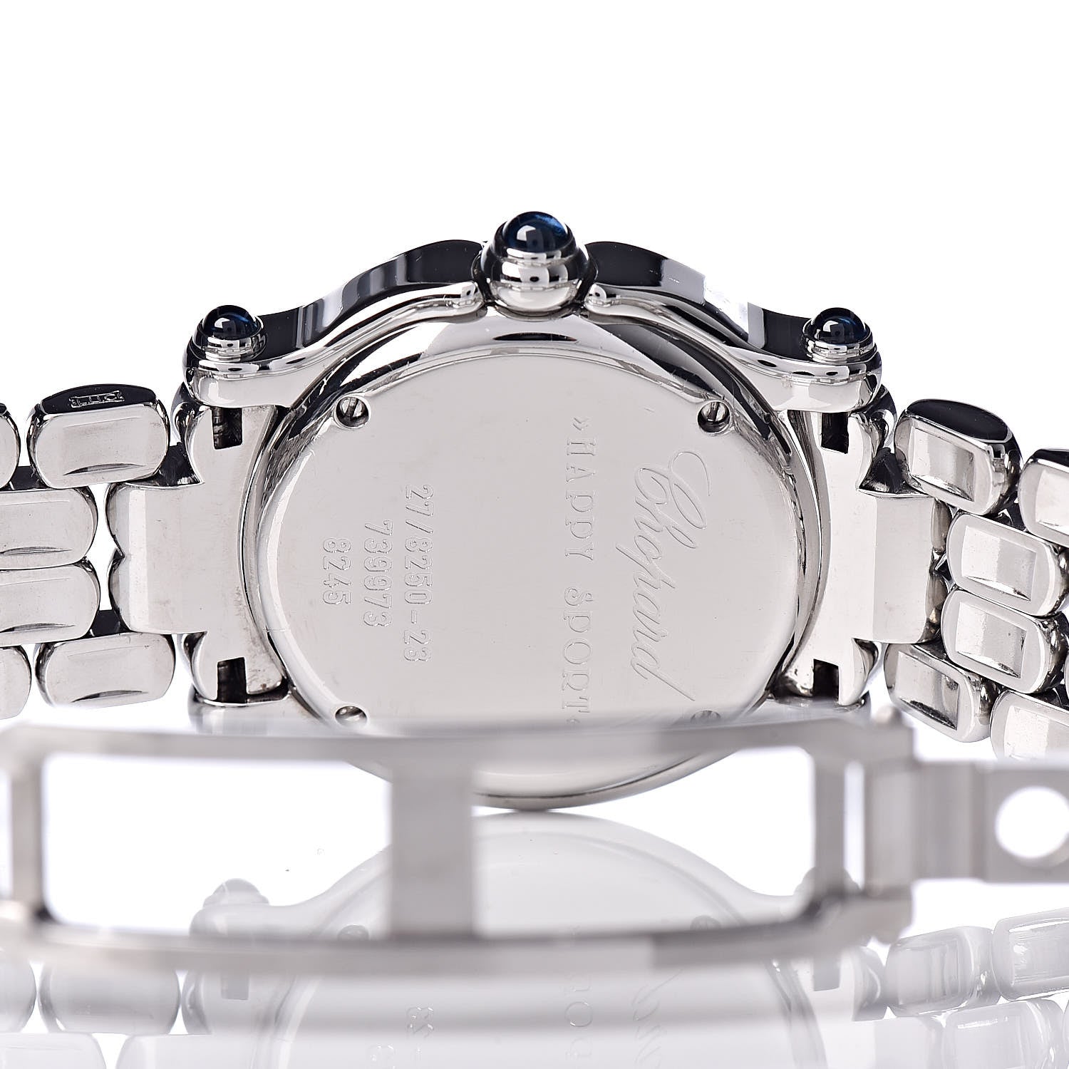 Chopard Stainless Steel 5 Diamond 26mm Happy Sport Quartz Watch 6 of 6