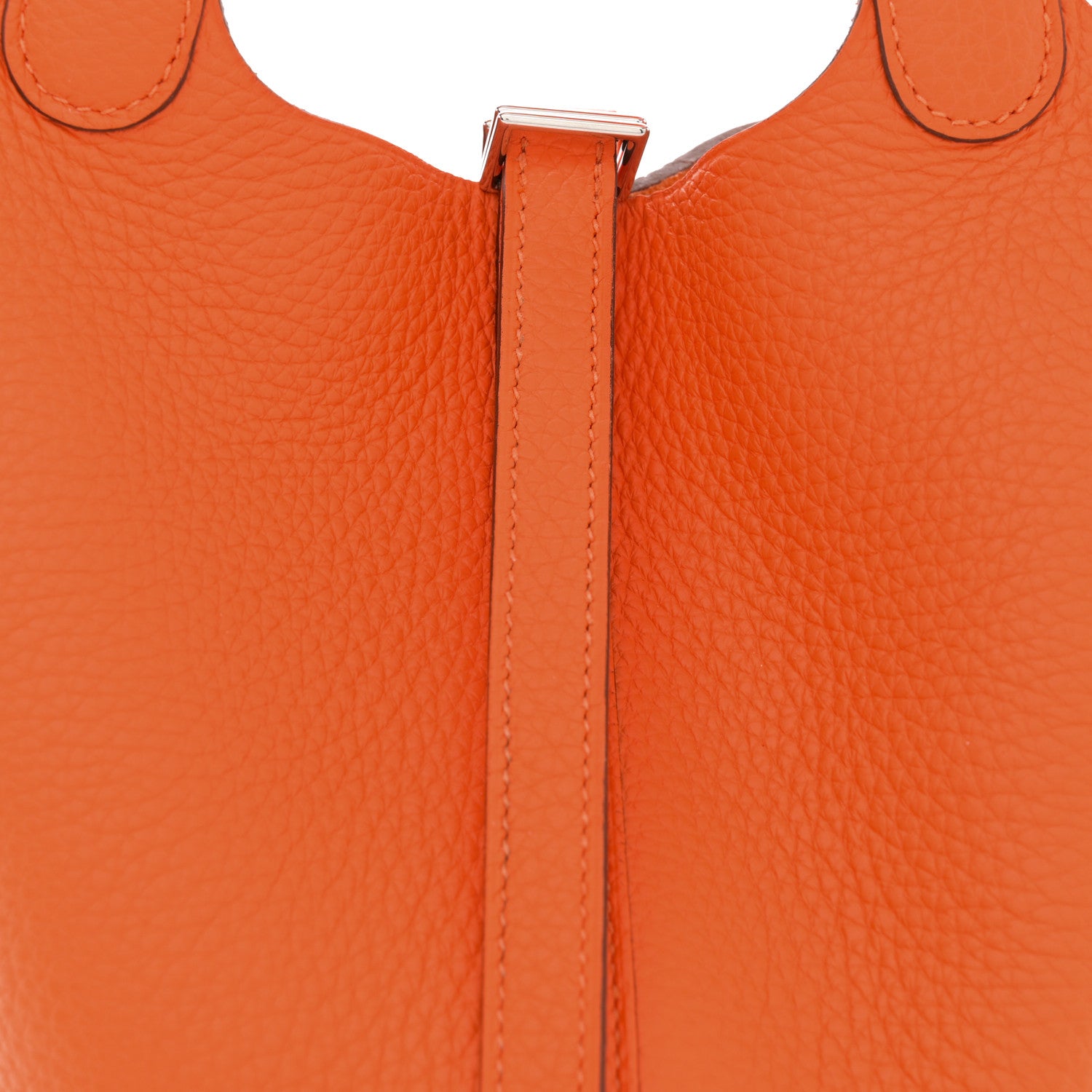 Hermes Taurillon Clemence Picotin Lock 18 PM Orange 8 of 12